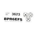 NGK Single Spark Plug BPR6EFS 3623 4 Pack Tune Up Kit BR8HS-10