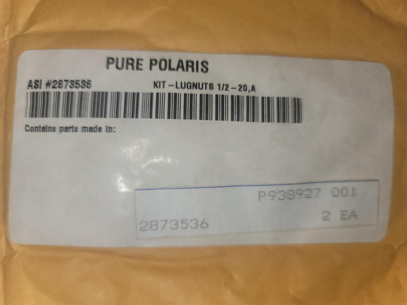 Polaris lugnut kit new 2873536