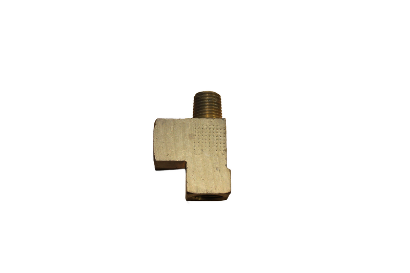 Sea Doo Solid Brass Tee (street) 1/4 Inch NPT Male Two 1/4 Female NPT