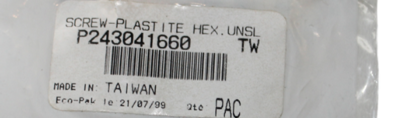 QTY 1 NOS SEA-DOO GSX PART - 243041660 HEX SCREW 4.8X16MM OEM