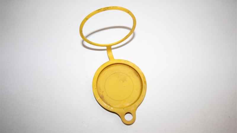 OEM 1995 POLARIS SL 750 YELLOW FRONT FIRE EXTINGUISHER STORAGE CAP LID ASSEMBLY