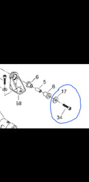 Sea-Doo LIMITED 951 Exhaust Bracket Pipe Support Mount Bolt 274000679 274000636