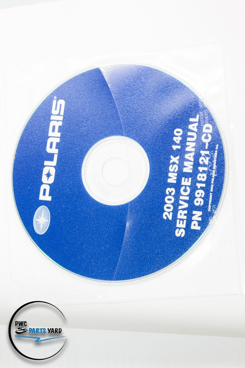 2003 Polaris Factory Shop Service Manual MSX140 MSX 140 03 PWC 9918121