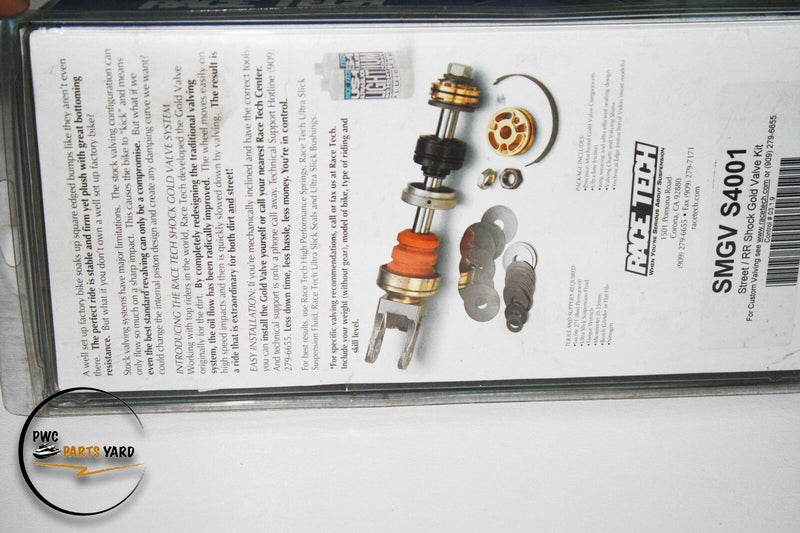 Race Tech Gold Valve Shock Kit SMGV S4001 NOS