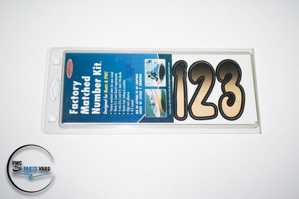 WPS HARDLINE Factory Matched Number Kit Designed for Boats and PWC