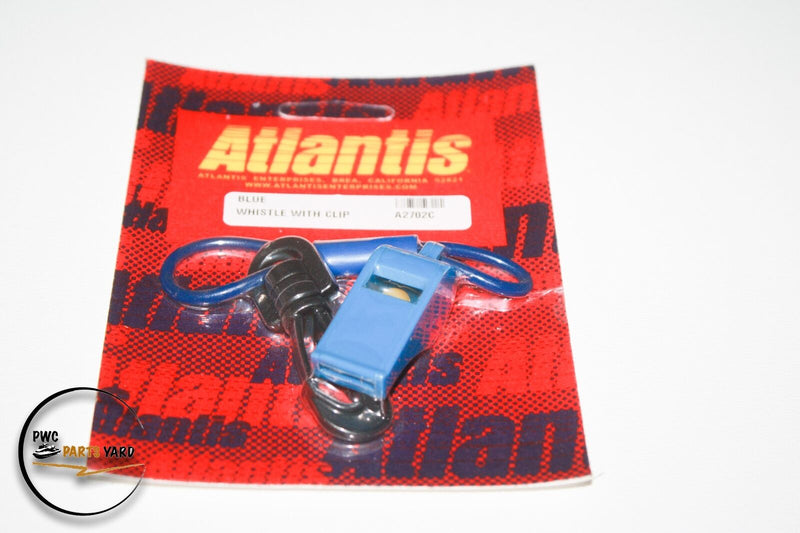 Atlantis Blue Whistle & Clip Seadoo, Kawasaki, Yamaha  and Polaris PWC A2702C