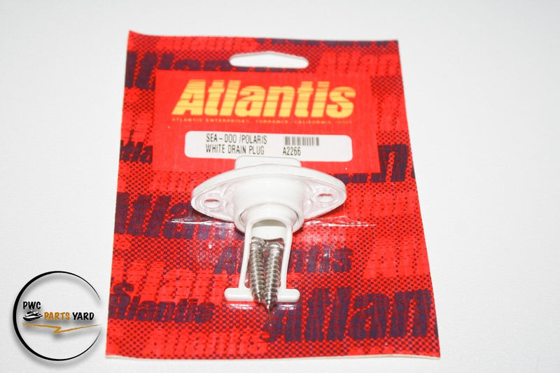 Atlantis White Drain plug Seadoo and Polaris A2266 A-2266