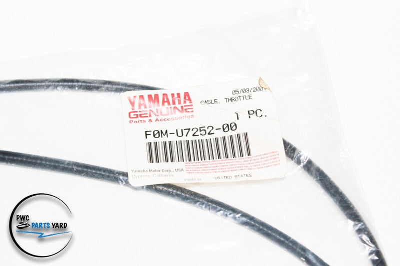 OEM Yamaha 700 XL 1999-2004 Throttle Cable 002-055-05  F0M-U7252-00 New!