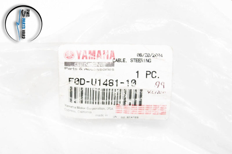 Yamaha XLT 1200 XLT 800 XLT 1200 XLT 800 Steering Cable F0D-U1481-10-00 New! 1