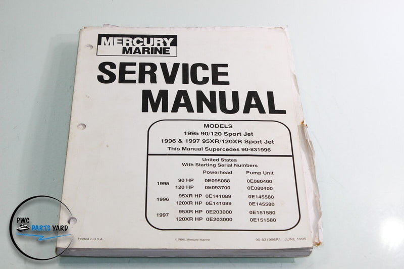 Mercury Outboard Service Manual STROKE 90-831996R1