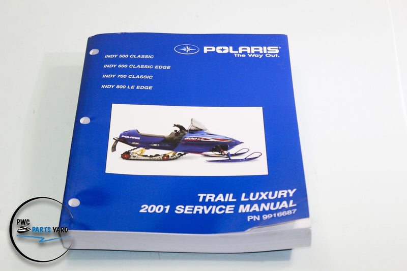 2001 Polaris Trail Luxury Indy Classic Service Repair Shop Manual OEM 9916687