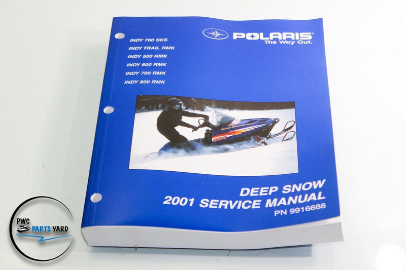 Genuine Polaris Factory Service Repair Manual Indy SKS Trail RMK 500 600 2001 01