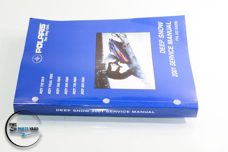 Genuine Polaris Factory Service Repair Manual Indy SKS Trail RMK 500 600 2001 01
