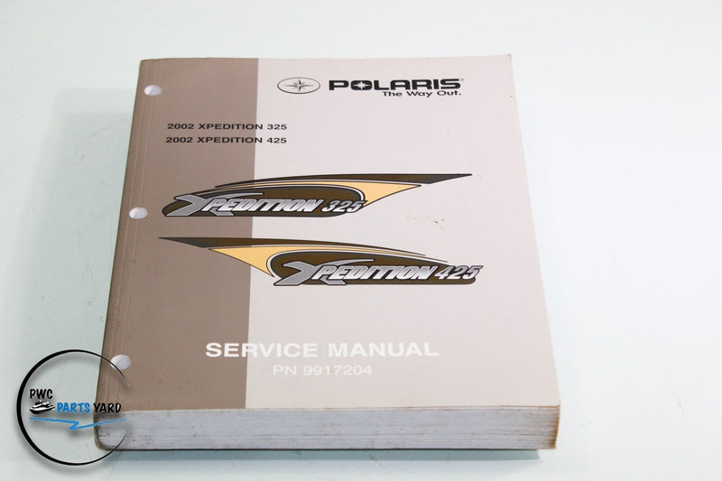 2002 Polaris Xpedition 325 425 ATV Factory Service Shop Repair Manual 9917204
