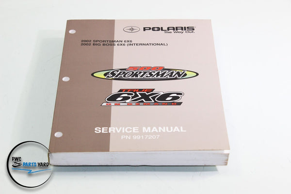 POLARIS OEM 2002 SPORTSMAN BIG BOSS 6X6 SERVICE REPAIR MANUAL 9917207