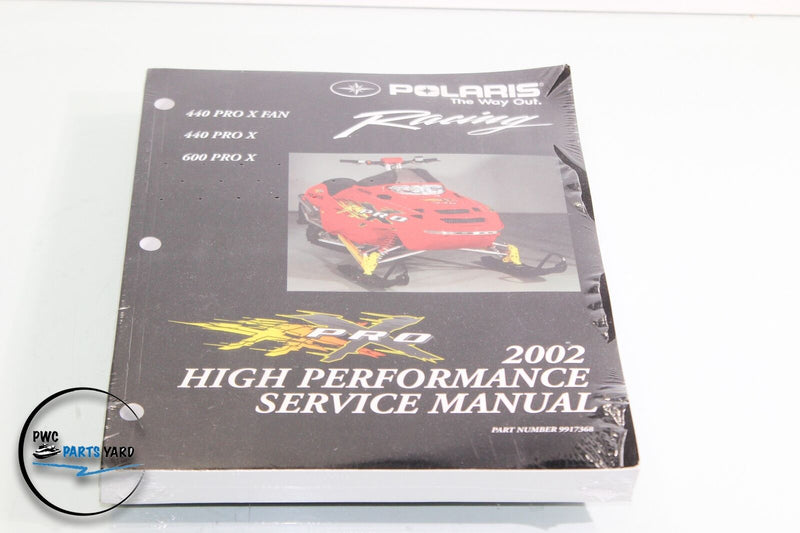 OEM Polaris 9917368 Service Manual 02 Snow/High Perf NOS