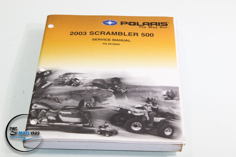 2003 Polaris SCRAMBLER 500 ATV Quad Service Repair Shop Workshop Manual 9918060