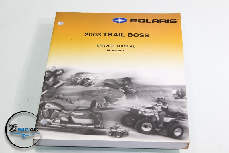 2003 Polaris TRAIL BOSS 330 ATV Quad OEM Service Repair Shop Manual & CD 9918061