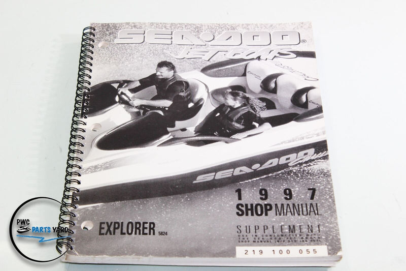OEM SeaDoo Jet Boats Factory Shop Manual Supplement 1997 GS/GSI/GSX 219-100-055
