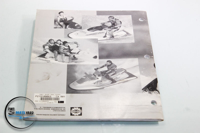Sea Doo OEM 1998 GSX Limited Shop Supplement Manual 219100063