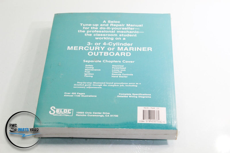 Mercury/Mariner 3&4 Cylinder Outboard 1990-1994 Tune up Repair Manual
