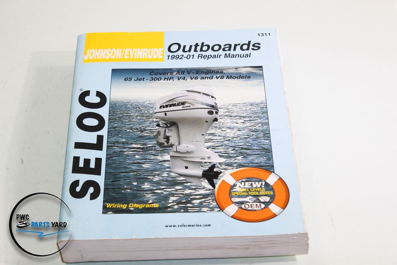 Seloc Force Outboards 1992-01 Repair Manual V-Engines 65 Jet-300 HP V4 V6 & V8