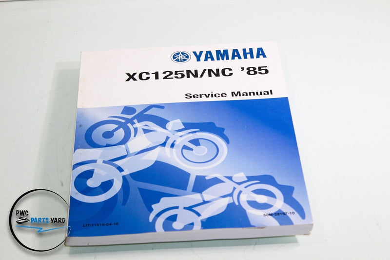 Yamaha XC125N/NC 85 Motorcycle Service Manual 50M-28197-10