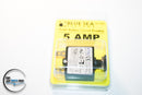 BLUE SEA SYSTEMS -7052 PUSH BUTTON CIRCUIT BREAKER 5 AMP QUICK CONNECT TERMINALS