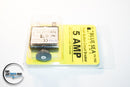 BLUE SEA SYSTEMS -7052 PUSH BUTTON CIRCUIT BREAKER 5 AMP QUICK CONNECT TERMINALS
