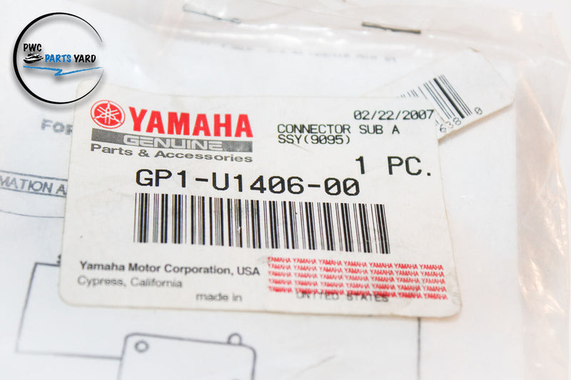 Yamaha OEM CONNECTOR SUB ASSEMBLY GP1-U1406-00-00